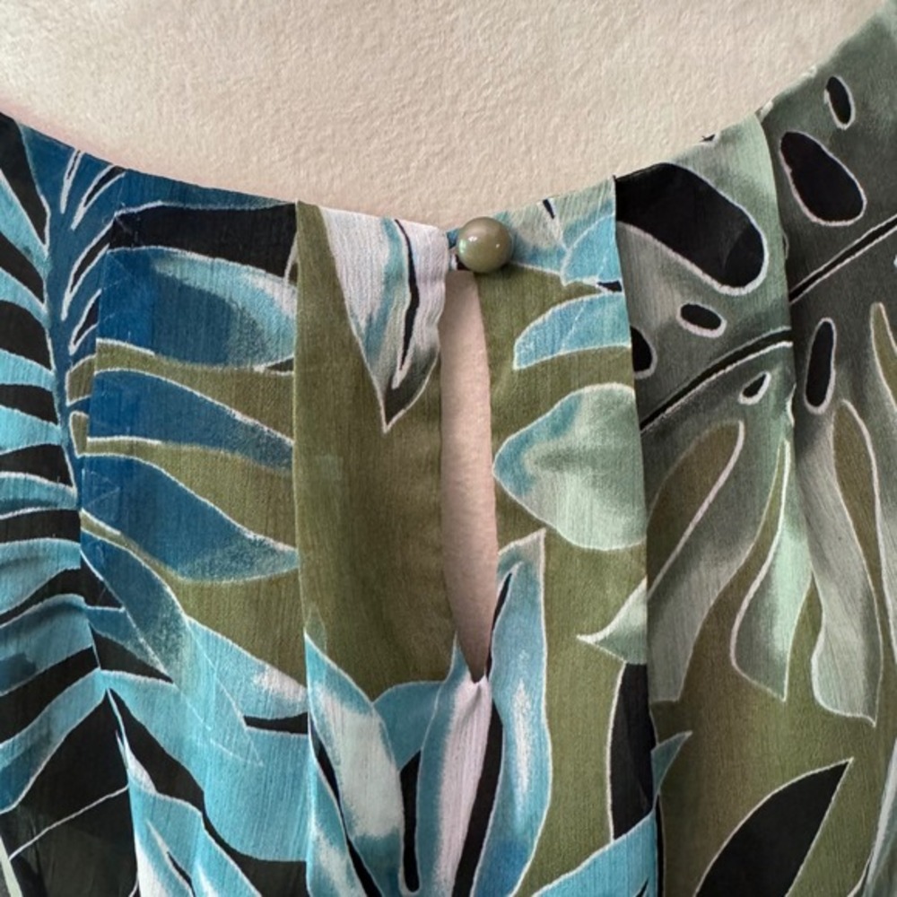 Tacera M Tropical Maxi Dress Halter Sleeveless Resort Vacation Beach‎ Floral - Picture 8 of 13